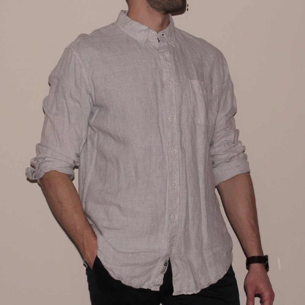 J Crew Linen Button Down (Never Worn)